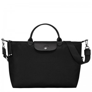 Black Men's Longchamp Le Pliage Energy XL Handbags | YQPMI-5436