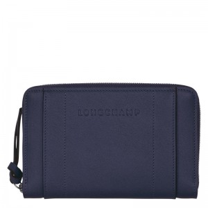 Bilberry Purple Women's Longchamp 3D Wallets | UHIDO-5140